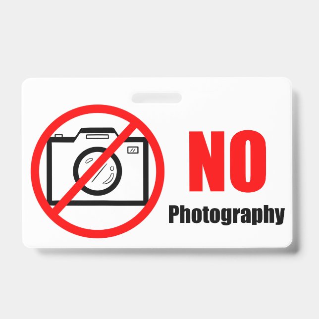 Badge Pas de photos ! (Avant)