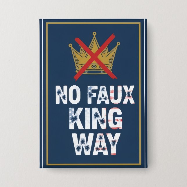 Badge Pas de voie de faux roi (Recto)