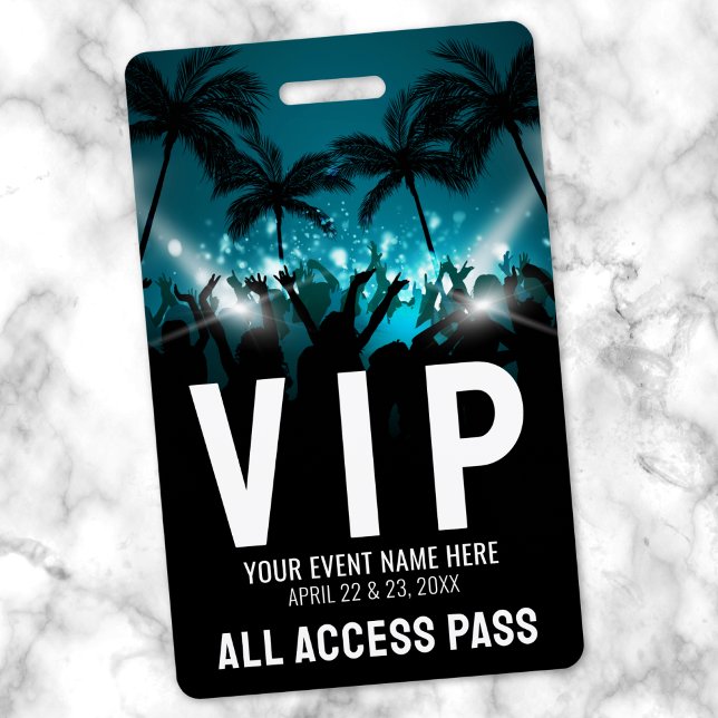 Badge Pass Accès Illimité Événement VIP (All Access Pass Event VIP Badge)