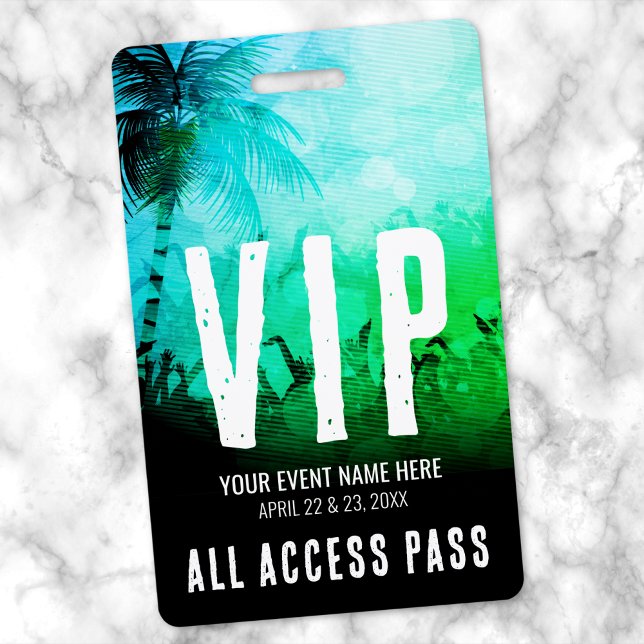 Badge Pass Accès Illimité Événement VIP (All Access Pass Event VIP Badge)