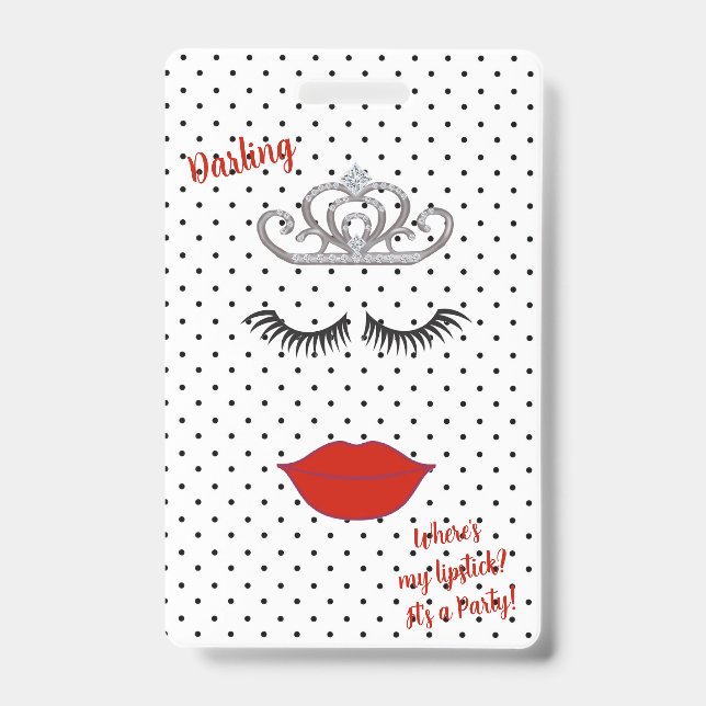 Badge Pass d'entrée VIP à la soirée du BRIDE & CO Tiara  (Avant)