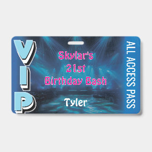 Badge Pass Tout Accès Concert Musical Événement VIP