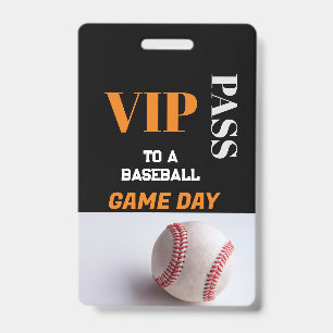 Badge Pass VIP d'accès total au match de baseball person