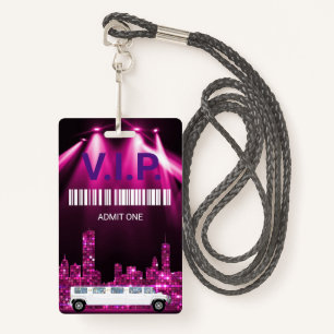 Badge Passage de partie de passage de limousine, VIP,
