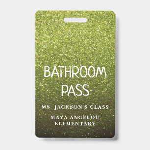 Badge Passe de salle de bain et de couloir de retour à l