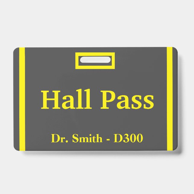 Badge Passe du Hall de l'école (Avant)