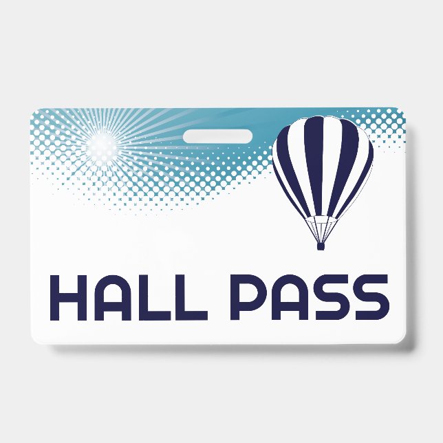 Badge Passe du pavillon de l'enseignant à air chaud (Avant)