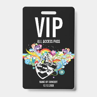 Badge Passeport de concert VIP tout accès