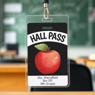 Badge Passeport de salle de bain de couloir d'enseignant