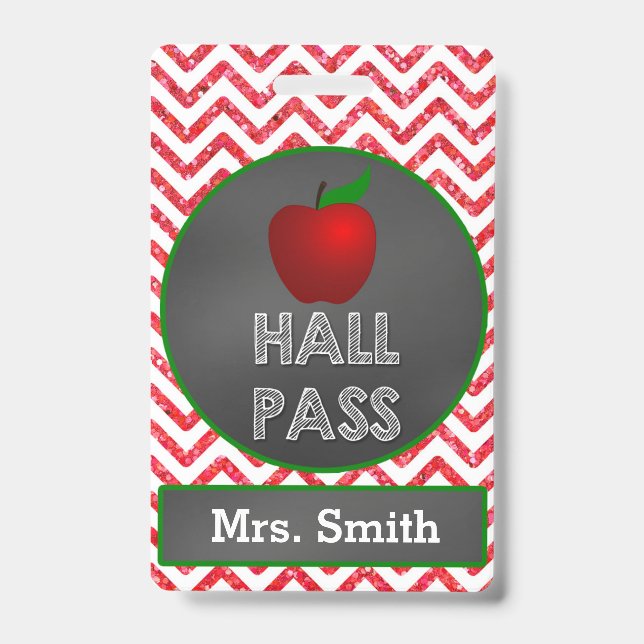 Badge Passeport de salle de classe pour l'enseignant App (Avant)