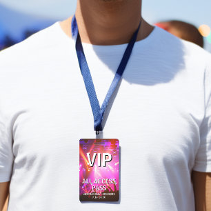 Badge Passeport Tout Accès VIP Événement Concert