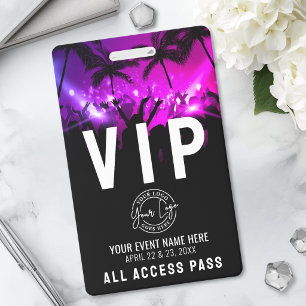 Badge Passeport Tout Accès Votre Logo Événement VIP