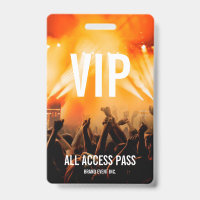 Passeport VIP accès total Événement Concert