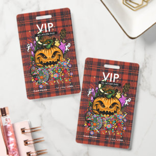 Badge Passeport VIP d'accès illimité Halloween personnal
