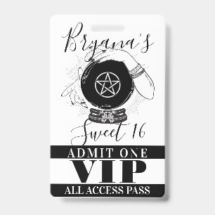 Badge Passeport VIP pour la soirée de la voyante à la bo
