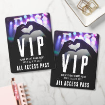 Passeport VIP pour l'événement d'accès total