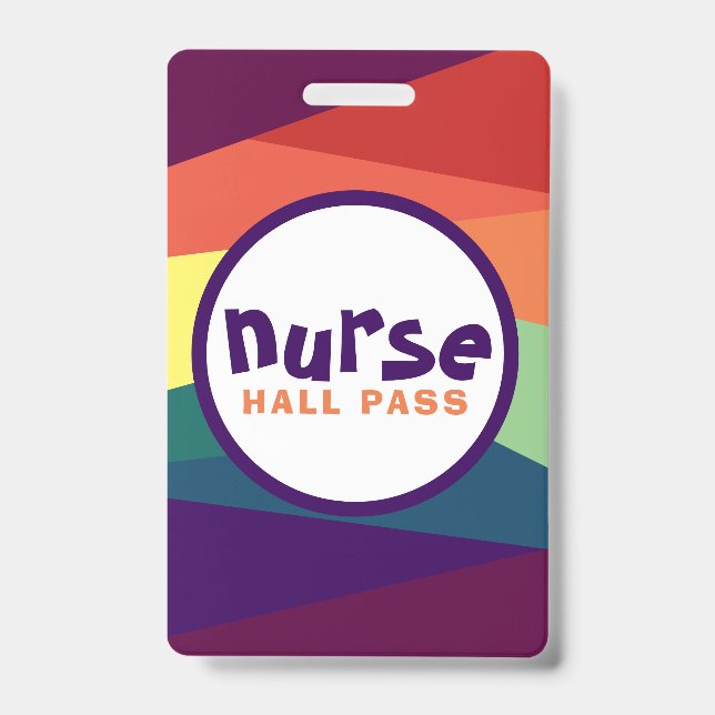 Badge Passes Rainbow Hall pour les enseignants de l'écol (Avant)