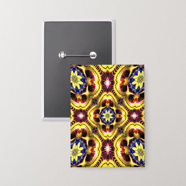 Badge Passiflora Caerulea Motif (Recto/Verso)