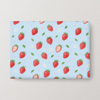 Badge Pastel Strawberry Dreams Motif sans couture