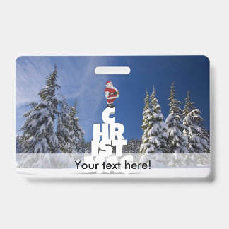 Badge Paysage hivernal de Noël
