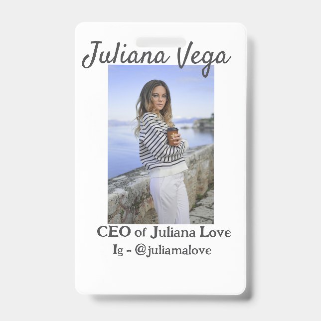 Badge PDG entreprise propriétaire fille patron Instagram (Avant)