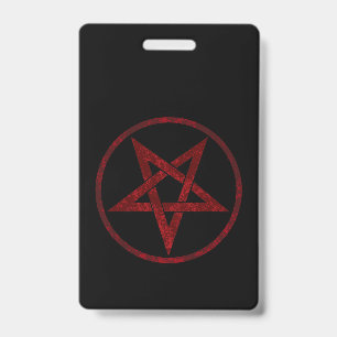 Badge Pentagram Red Devil
