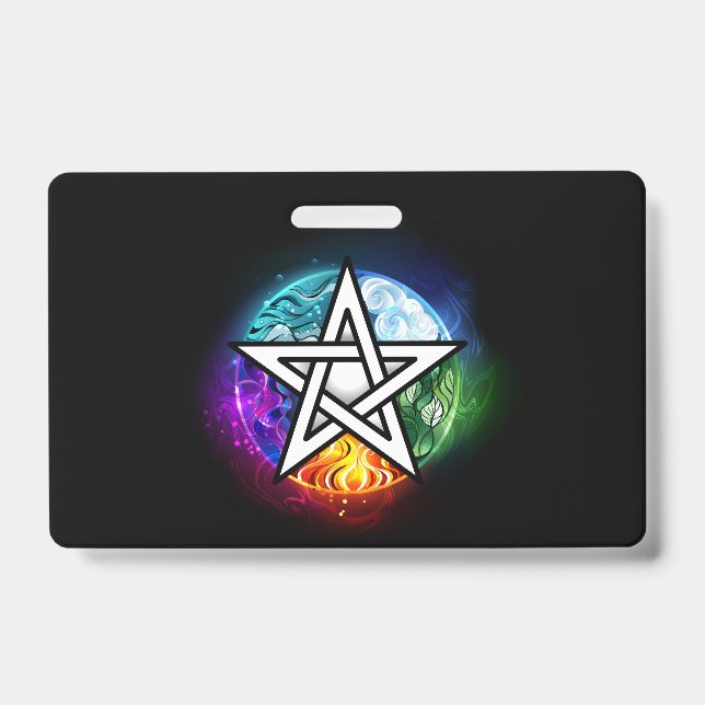 Badge pentagramme du Wiccan (Avant)