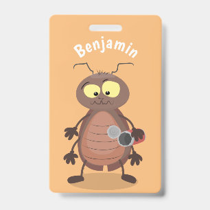 Badge Personnage de dessin animé de cafard mignon drôle