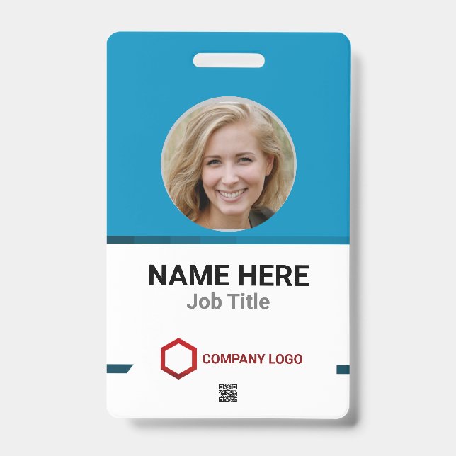 Badge Personnalisation ultime : Code-barres du logo de p (Avant)