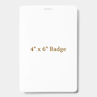 Badge personnalisé 10 x 15 cm