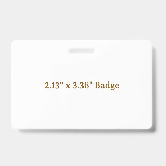 Badge personnalisé 2,13" x 3,38"