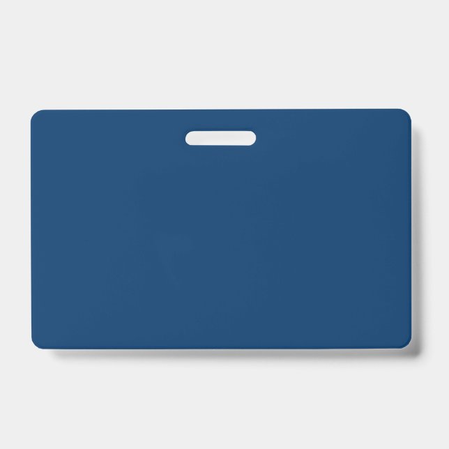 Badge Personnalisé Bleu Minuit – Commandes en Gros (Avant)