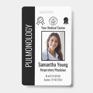 Badge personnalisé d'employé d'hôpital avec logo e