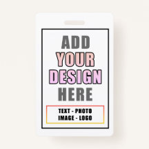 Badge personnalisé d'identité d'événement Office p