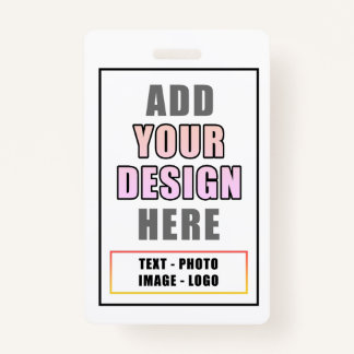 Badge personnalisé d'identité d'événement Office p