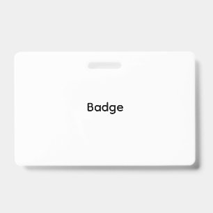 Badge personnalisé en plastique Horizontal