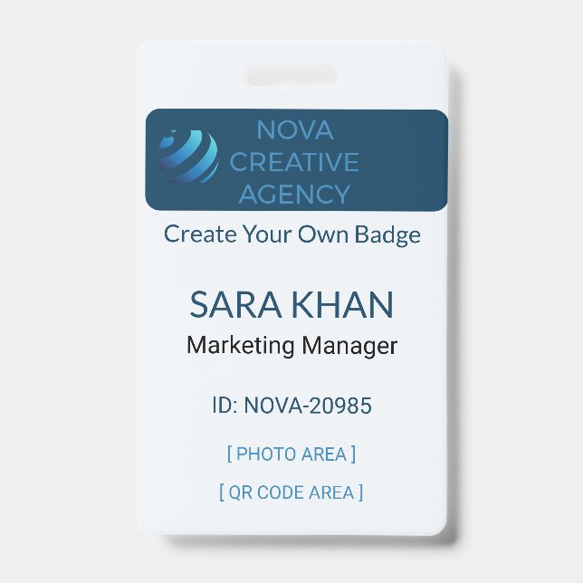 Badge personnalisé, identification par badge | ID  (Avant)