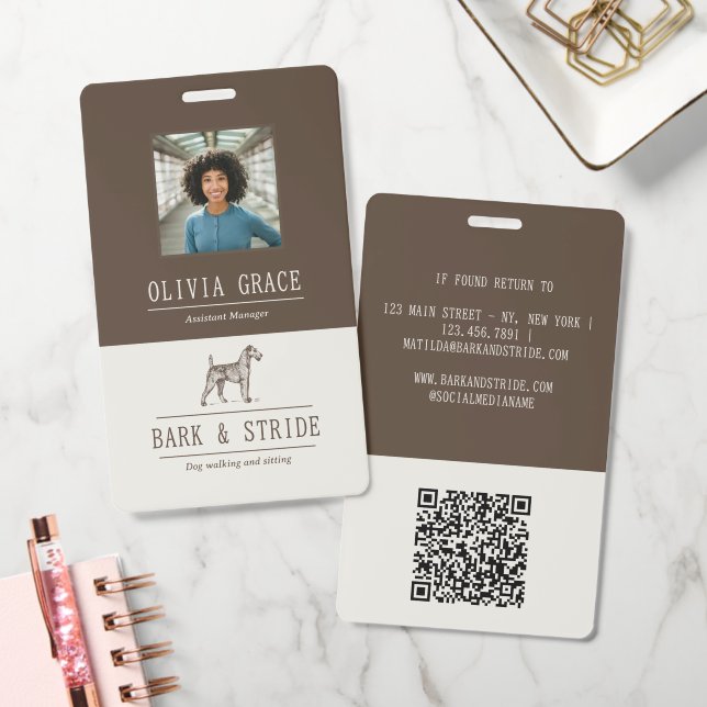 Badge Personnalisé pour Chiens (Bureau)
