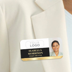 Badge personnalisé pour employés avec aimant ou ép
