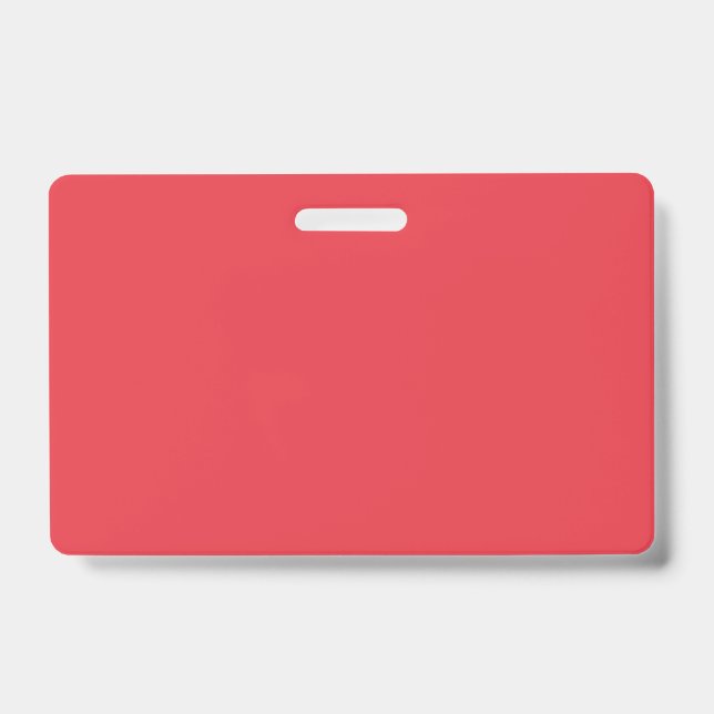 Badge personnalisé rouge tomate (Avant)