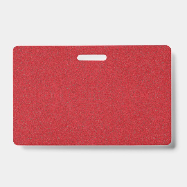 Badge personnalisé Rouge Tomate Texturé (Avant)