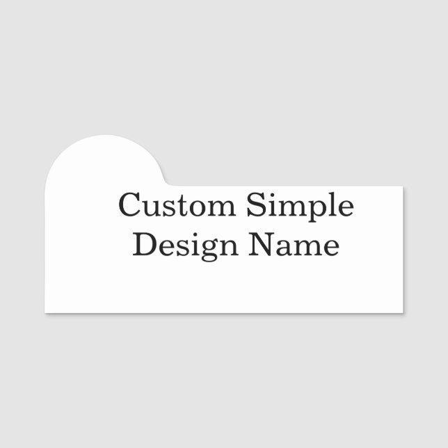 Badge personnalisé sur mesure 3" X 1,5" (Devant)