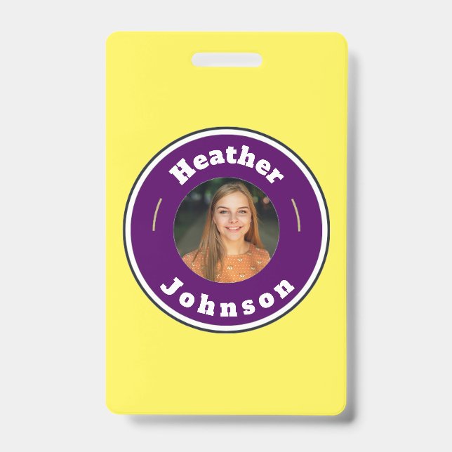Badge - Personnalisé sur mesure (ajouter nom & pho (Avant)