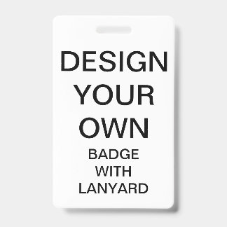 Badge personnalisé sur mesure avec cordon