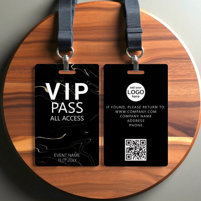 Badge Personnalisé VIP All Access QR Code Événement Marq (Créateur téléchargé)