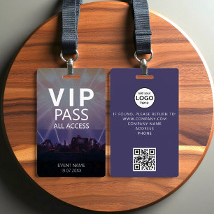 Badge personnalisé VIP QR Code d'accès à l'événeme