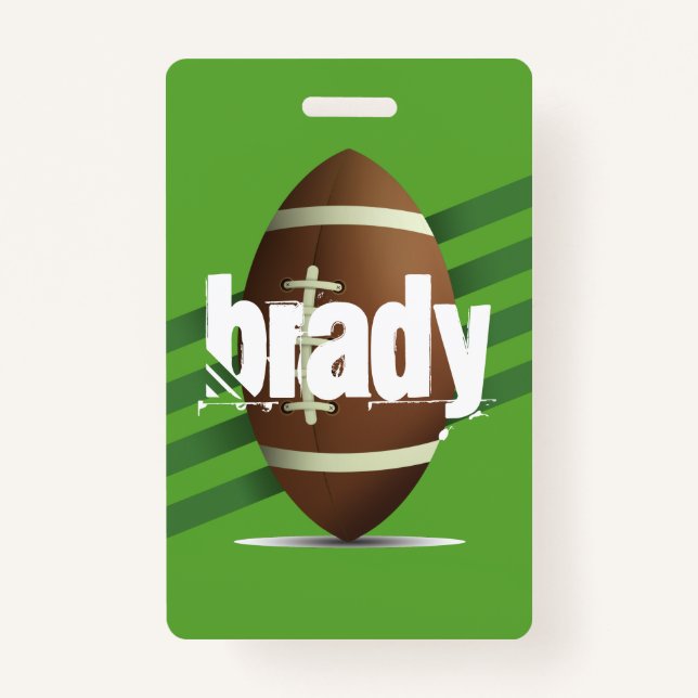 Badge Personnaliser le jeu de football vert (Devant)