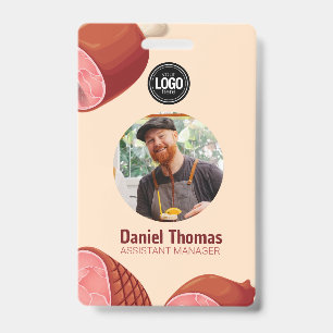 Badge Personnaliser l'entreprise Boucherie