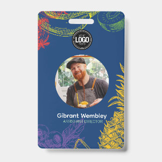 Badge Personnaliser l'entreprise | Société de fruits tro