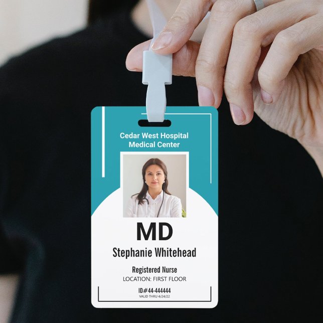 Badge Personnaliser l'ID photo de l'employé Médicale Ble (Your photo ID employee badge is not just an identification tool, but a powerful communication medium)